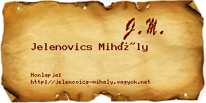 Jelenovics Mihály névjegykártya